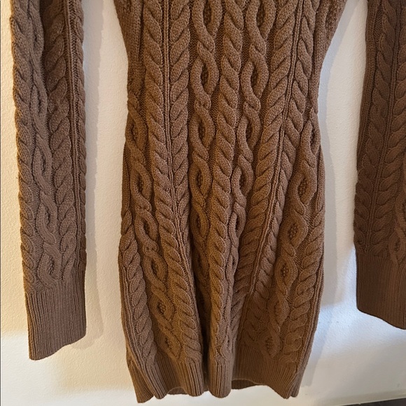 JLUXLABEL Chocolate Cable Knit Mini Dress - Picture 10 of 15